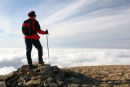 07-1119 Walker Above the Clouds on Grasmoor, Lake District, Cumbria